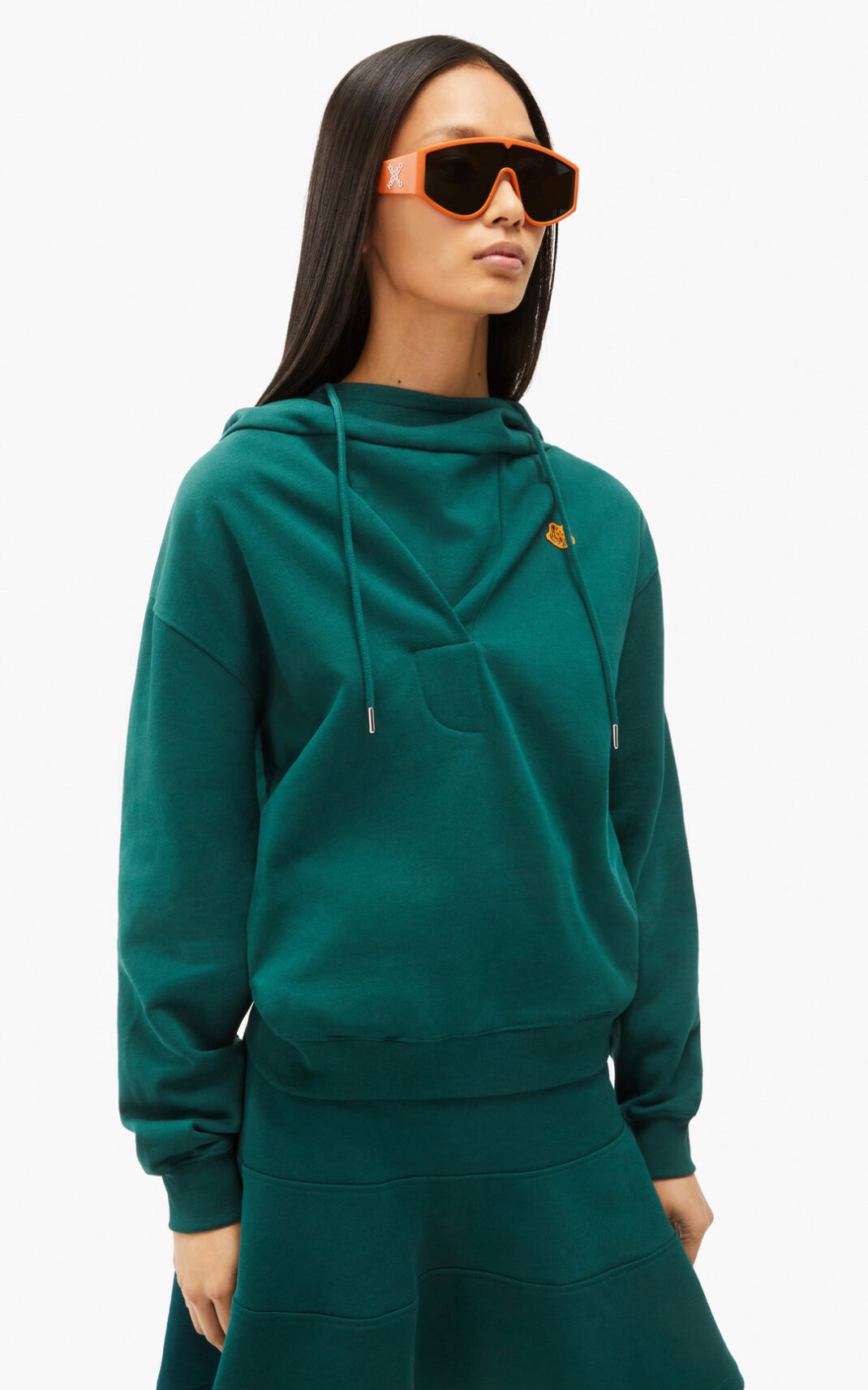 Sudaderas Con Capucha Kenzo Hooded cowl neck Mujer Azules YBH459703